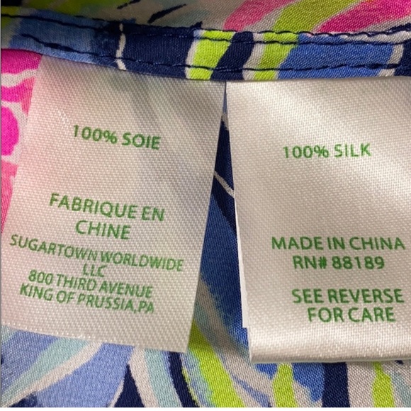 NWT ROSALIA LILLY PULITZER SILK DRESS SZ 16 - Picture 10 of 11
